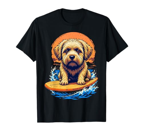 Cavapoo Wave Lustiges Surfbrett Hund Surfen Cavapoo Mama Papa T-Shirt Cavapoo Wave Lustiges Surfbrett Hund Surfen Cavapoo Mama Papa T-Shirt von Cavapoo Dog Cavalier King Charles and Poodle dog