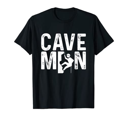 Herren Cave Man Spelunking Cave Cave Diver Diving Speleology T-Shirt von Caves Research Explorer Caver Extreme Sports Gift
