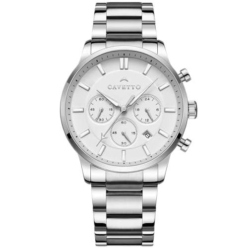 Cavetto Handuhr – Armbanduhr Edelstahl 42mm – Schlichte Uhr für jeden Tag – Uhren mit Stilbewusstsein – Armbanduhren für mit Persönlichkeit Cavetto Handuhr – Armbanduhr Edelstahl 42mm – Schlichte Uhr für jeden Tag – Uhren mit Stilbewusstsein – Armbanduhren für mit Persönlichkeit von Cavetto