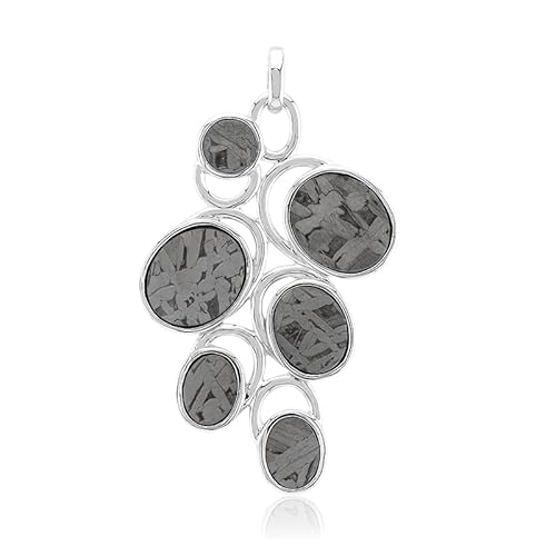 Cavill Aletai Meteorit Anhänger Oval 925 Sterling Silber 6,622 ct Modernes elegantes Design Ovaler Meteorit Schmuck aus China 53x28 mm Silberschmuck Herren Damen Cavill Aletai Meteorit Anhänger Oval 925 Sterling Silber 6,622 ct Modernes elegantes Design Ovaler Meteorit Schmuck aus China 53x28 mm Silberschmuck Herren Damen von Cavill