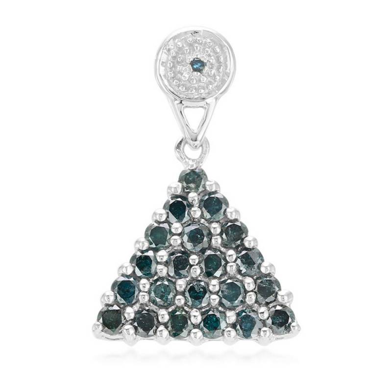 Cavill Kettenanhänger Cavill Anhänger Silber platin 0,87 ct Fancy-Diamant Dreieck (1-tlg) von Cavill