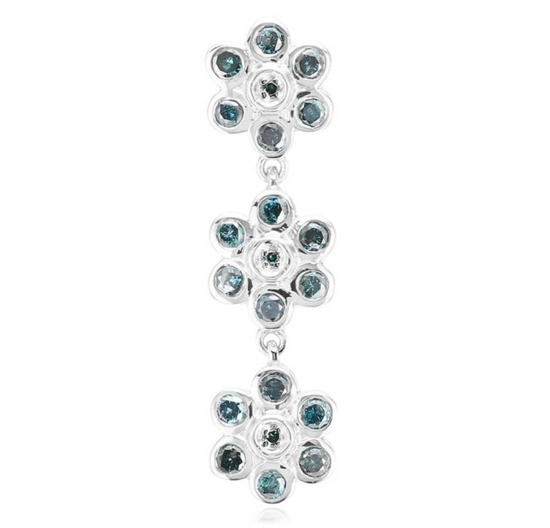 Cavill Kettenanhänger Ohrringe Damen Sterlingsilber grüne Blüten 0,90 ct Diamant (1-tlg) von Cavill