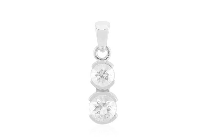 Cavill Kettenanhänger Cavill Silberanhänger 925 Sterling, Herkimer Quarz, 1,59 ct Brillant (1-tlg) von Cavill