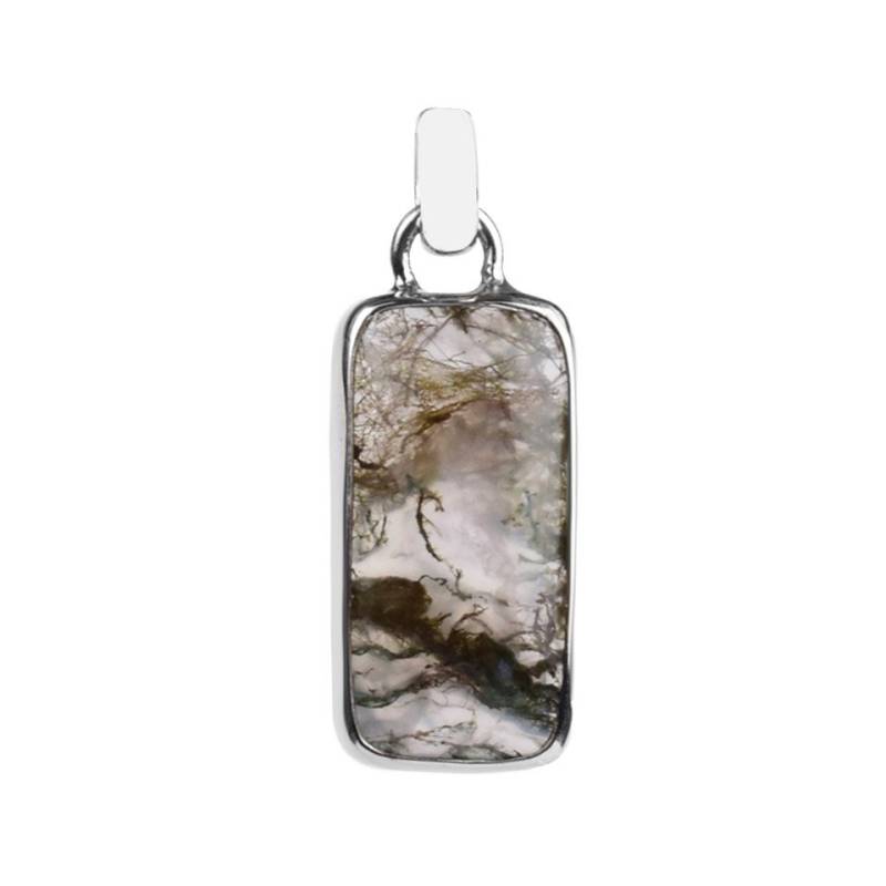 Cavill Anhänger Set Java-Moos-Achat Silber-Anhänger (1-tlg) von Cavill