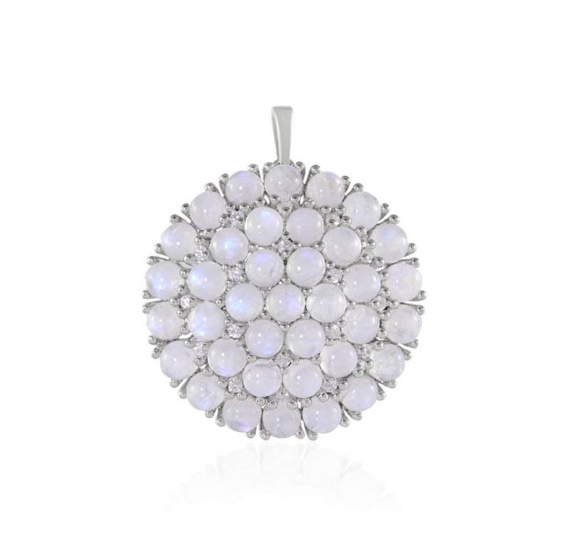 Cavill Kettenanhänger Cavill eleganter Mondstein Silberanhänger 11,28 ct Zirkon 925er (1-tlg) von Cavill