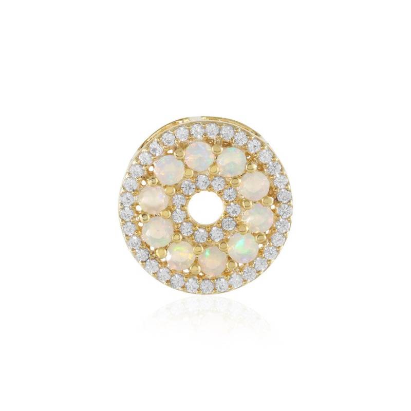 Cavill Kettenanhänger Welo-Opal Anhänger vergoldet mit 10 Opalen 0,46 ct & Zirkonen 0,52 ct (1-tlg) von Cavill