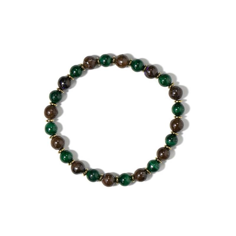 Cavill Armband Cavill Edelstein-Armband Malachit Boulder-Opal Hämatit 60,87 ct (1-tlg) von Cavill