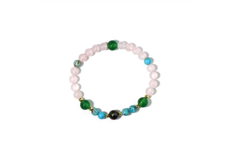 Cavill Armband Cavill Armband 50,99 ct Edelsteine Pyrit Rosenquarz Onyx Türkis 18 cm (1-tlg) von Cavill