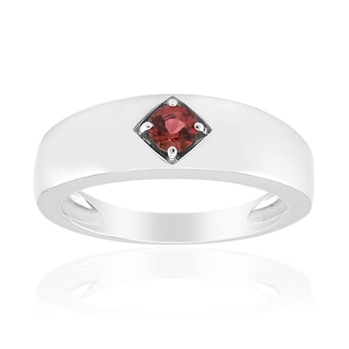Cavill Silberring Damen mit brasilianischem pinkfarbenem Turmalin 0,145 ct, Rundschliff, 925 Sterling Silber, modernes elegantes Design, glänzender Glanz, Größe 16-21 Cavill Silberring Damen mit brasilianischem pinkfarbenem Turmalin 0,145 ct, Rundschliff, 925 Sterling Silber, modernes elegantes Design, glänzender Glanz, Größe 16-21 von Cavill