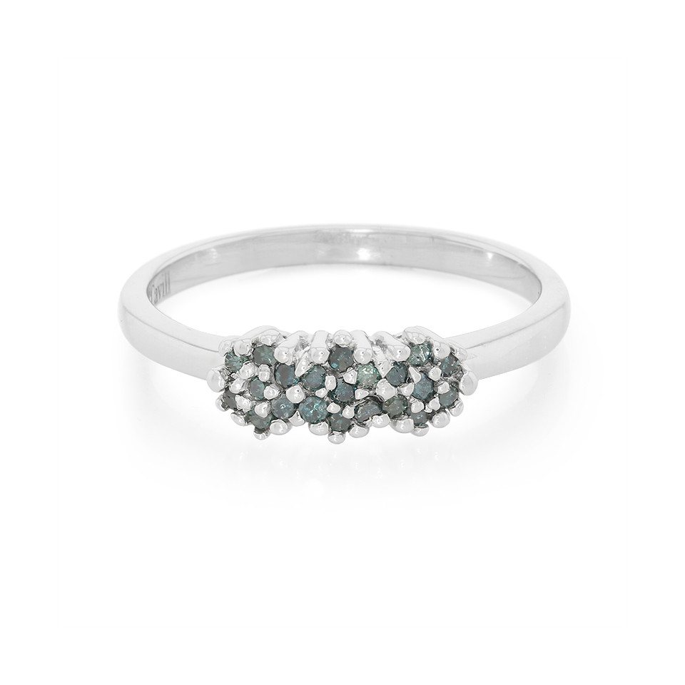 Cavill Diamantring 0,18 ct Fancy Diamant Pavé Sterling Silber Ring (1-tlg) von Cavill
