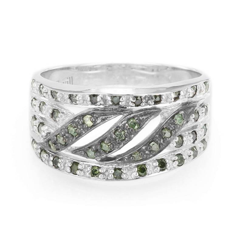 Cavill Diamantring Cavill Ring 0,46 ct Fancy Diamanten Pavé, Sterlingsilber platin (1-tlg) von Cavill
