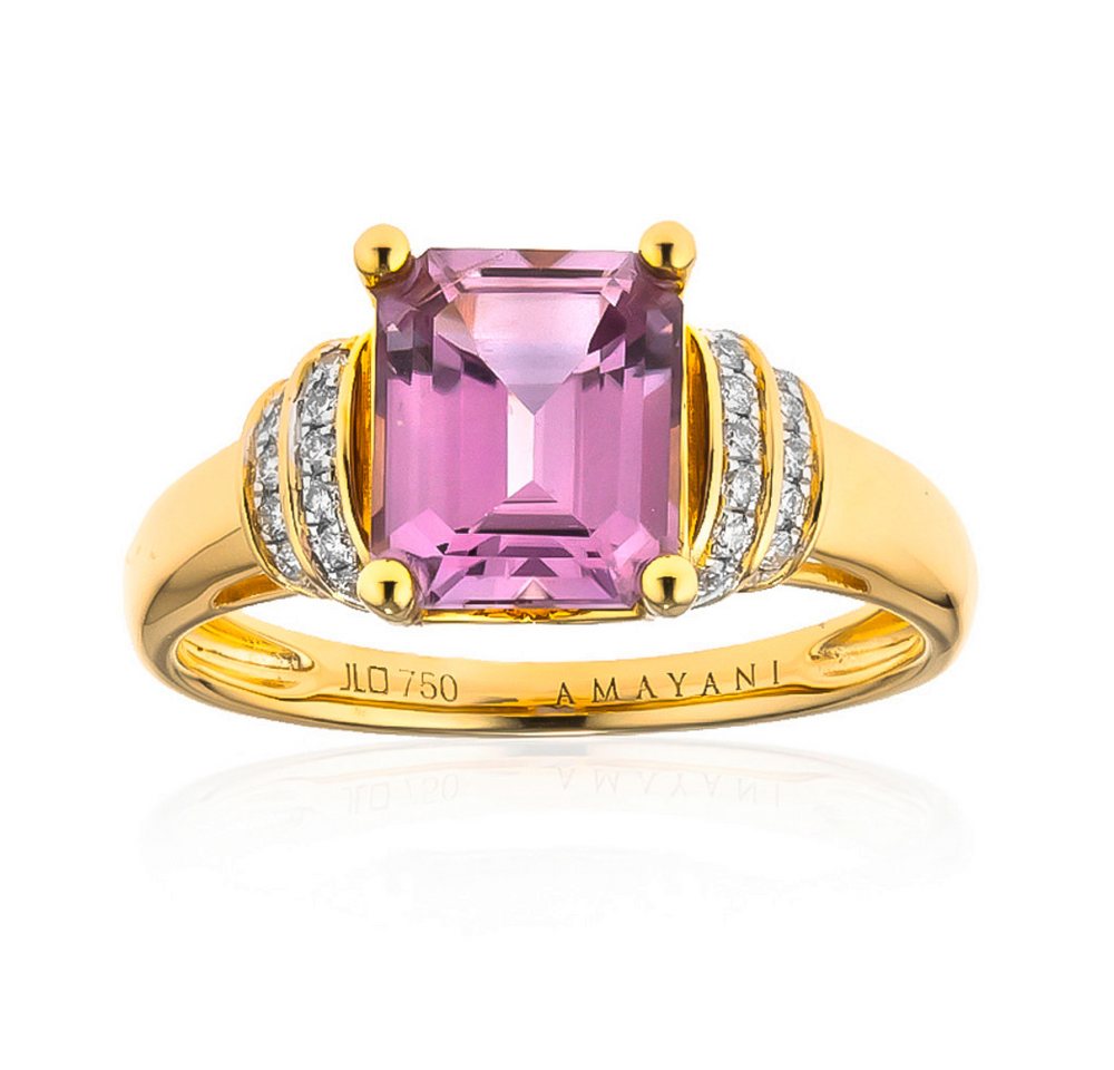 Cavill Diamantring Pinkfarbener Diaspor Goldring 2,47 ct mit Diamanten in 18K Gelbgold (1-tlg) von Cavill