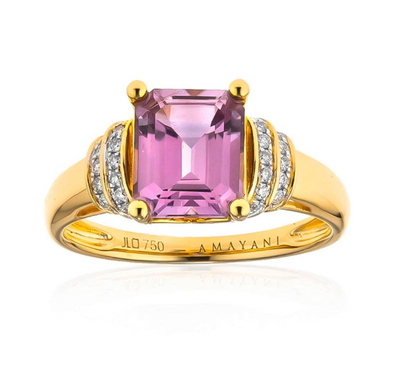 Cavill Diamantring Pinkfarbener Diaspor Goldring 2,47 ct mit Diamanten in 18K Gelbgold (1-tlg) von Cavill