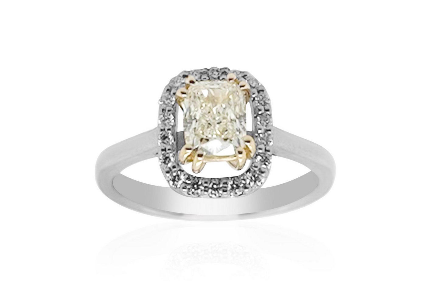 Cavill Diamantring Cavill 18 Karat Gelb- & Weißgoldring mit 1,01 ct Antikdiamant (1-tlg) von Cavill