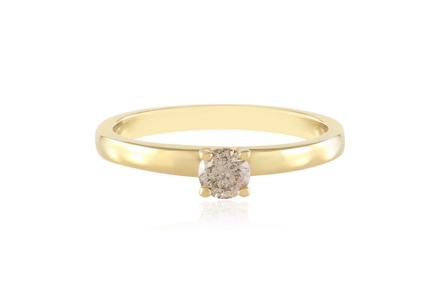 Cavill Diamantring Cavill Ring, 0,225 ct Schokoladen Diamant, Goldplattiert, 925 Silber (1-tlg) von Cavill