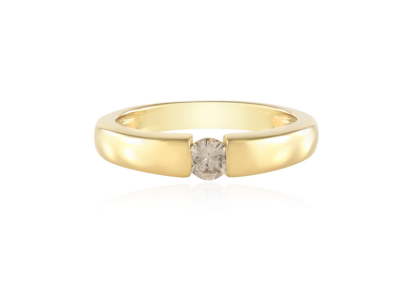 Cavill Diamantring Cavill Ring 0,23 ct Schokoladen Diamant, 925 Silber vergoldet (1-tlg) von Cavill