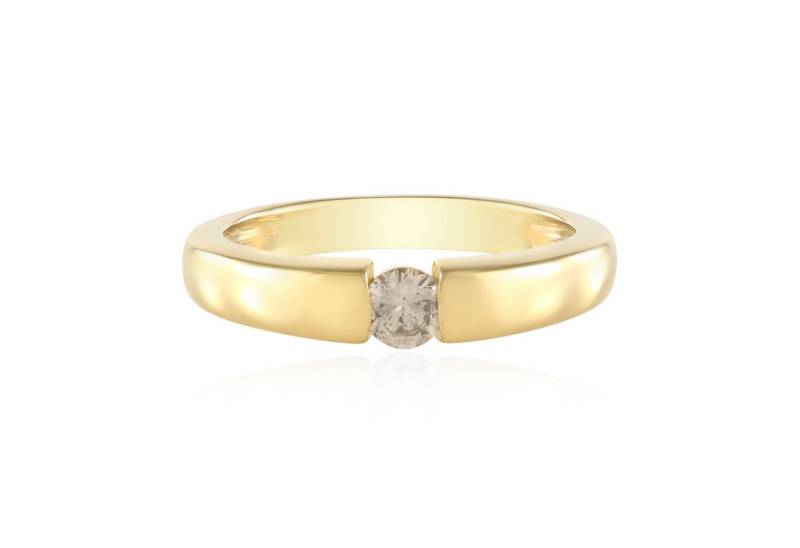 Cavill Diamantring Cavill Ring 0,23 ct Schokoladen Diamant, 925 Silber vergoldet (1-tlg) von Cavill