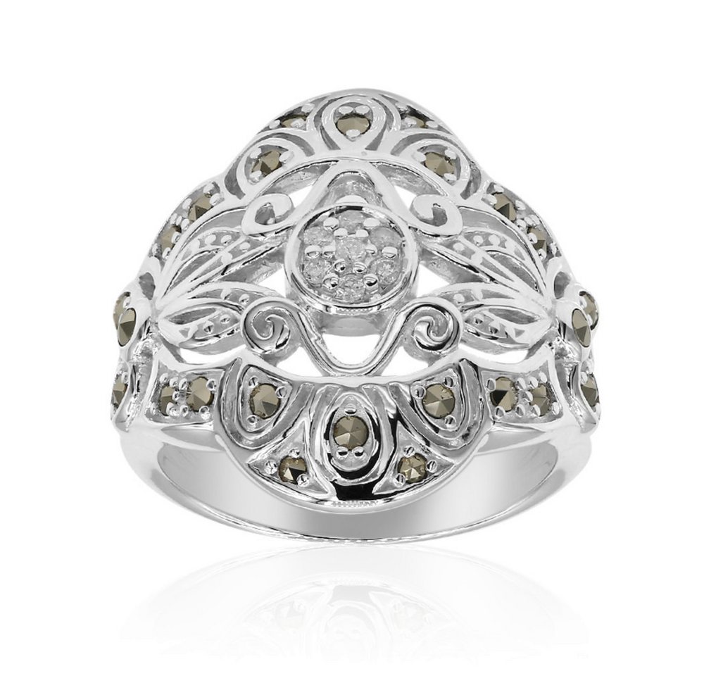 Cavill Diamantring Cavill Ring Damen 925 Sterling Versilbert, 0,4 ct Diamant, Vintage (1-tlg) von Cavill