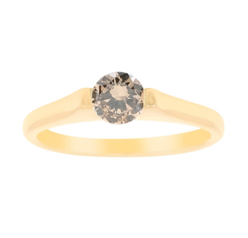 Cavill Diamantring Cavill 9K Gelbgold Damenring mit 0,48 ct Champagner Diamant (1-tlg) von Cavill