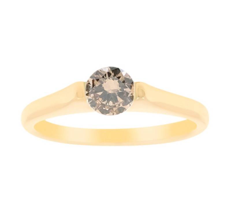 Cavill Diamantring Cavill 9K Gelbgold Damenring mit 0,48 ct Champagner Diamant (1-tlg) von Cavill