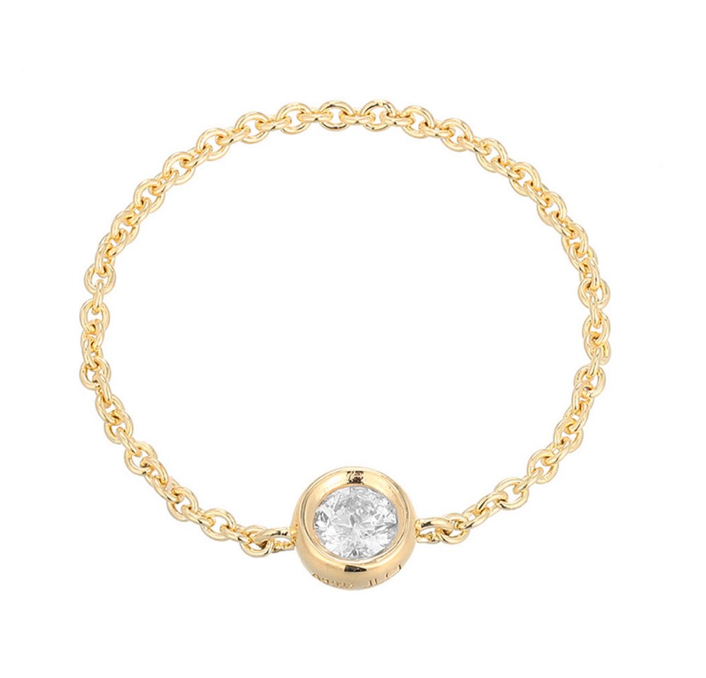 Cavill Diamantring Cavill Silberring mit 0,077 ct Diamanten, vergoldet, Pavé-Design (1-tlg) von Cavill