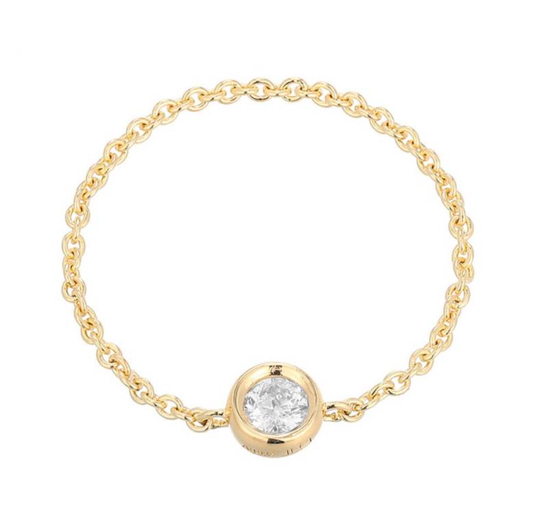 Cavill Diamantring Cavill Silberring mit 0,077 ct Diamanten, vergoldet, Pavé-Design (1-tlg) von Cavill