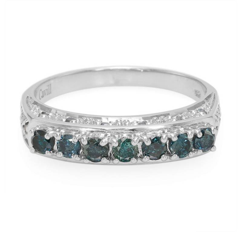 Cavill Diamantring Cavill Ring 0,76 ct Fancy-Diamanten Sterlingsilber platinveredelt (1-tlg) von Cavill