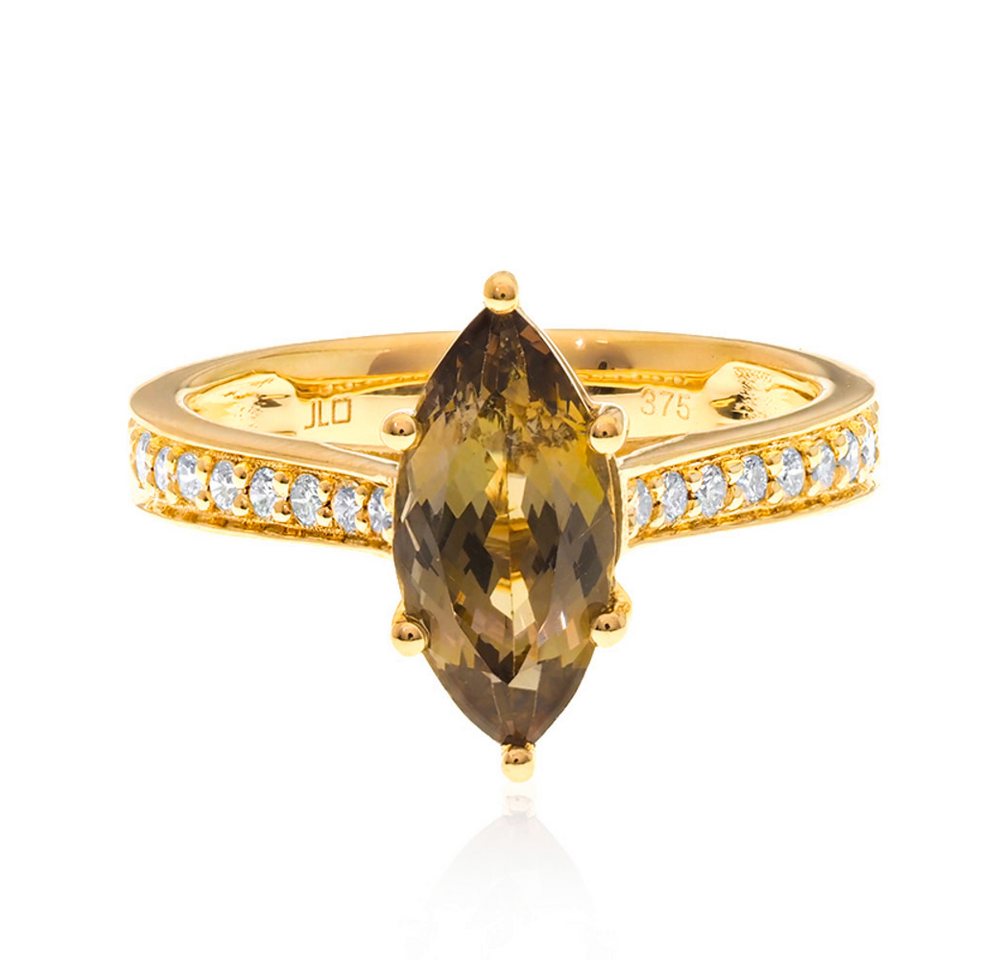 Cavill Diamantring 9 Karat Gelbgold Ring mit 2,03 ct Tansanit und 0,40 ct Diamanten (1-tlg) von Cavill