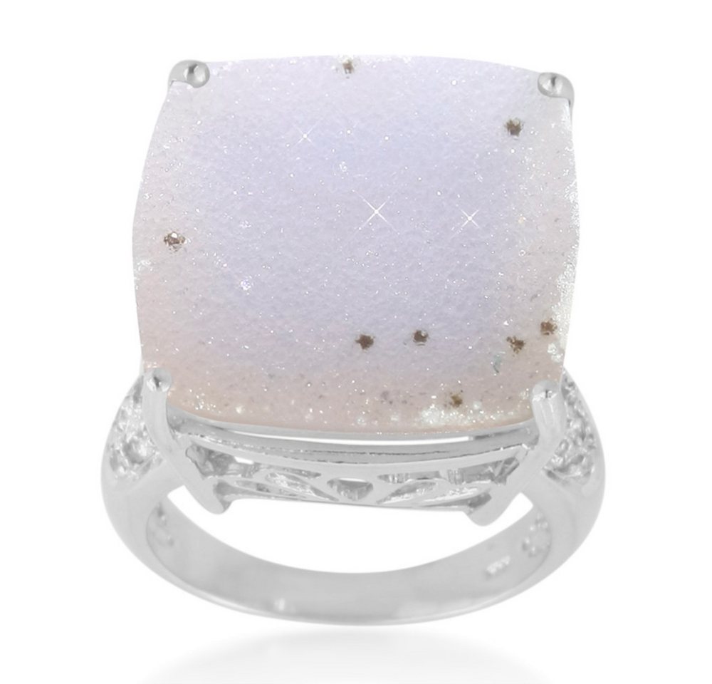 Cavill Fingerring Cavill Ring 17,81 ct Achat mit weißen Saphiren, 925 Silber (1-tlg) von Cavill