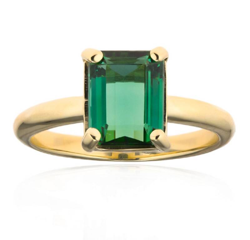 Cavill Solitärring Golconda Turmalin Ring 2,1 ct in 375er Gelbgold, Oktagon, edel (1-tlg) von Cavill
