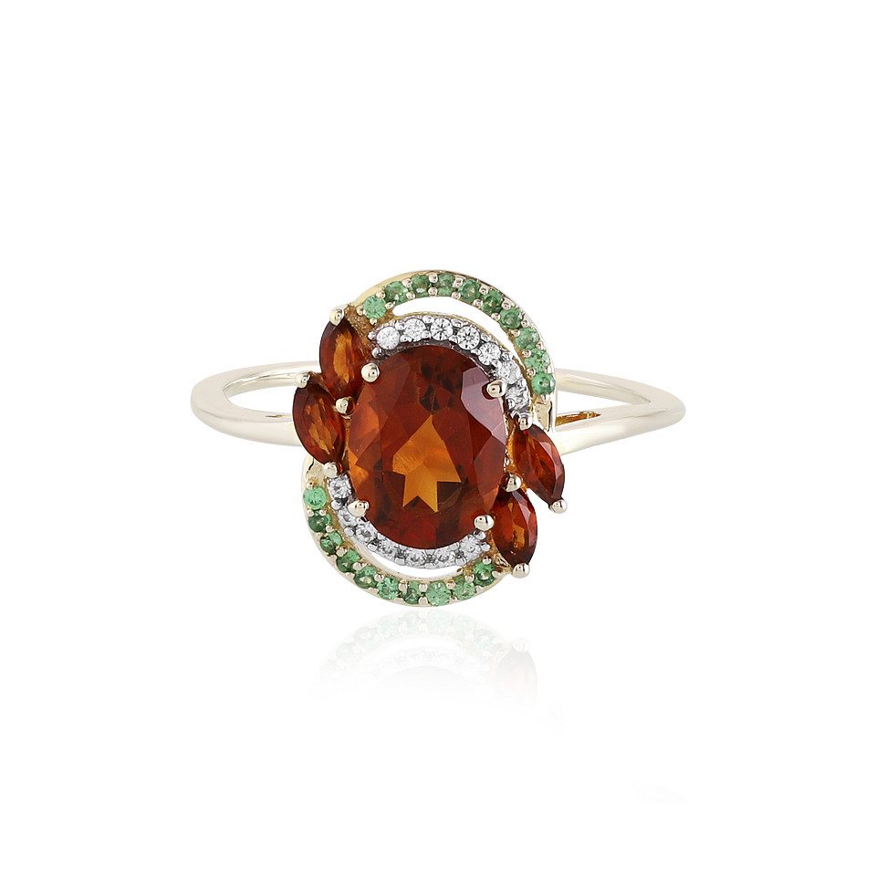 Cavill Goldring Brasilianischer Madeira-Citrin 9K Gold Ring, 1,431ct (1-tlg) von Cavill