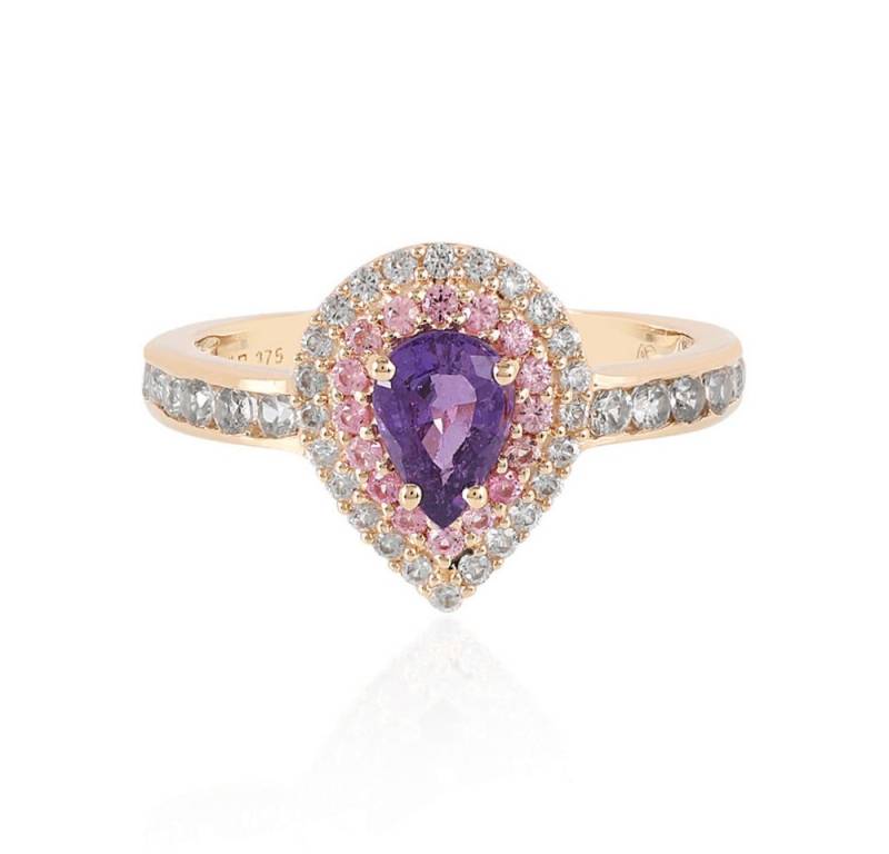 Cavill Goldring Cavill Ring 9 Karat Gelbgold mit 0,69 ct Purpur Ceylon-Saphir (1-tlg) von Cavill