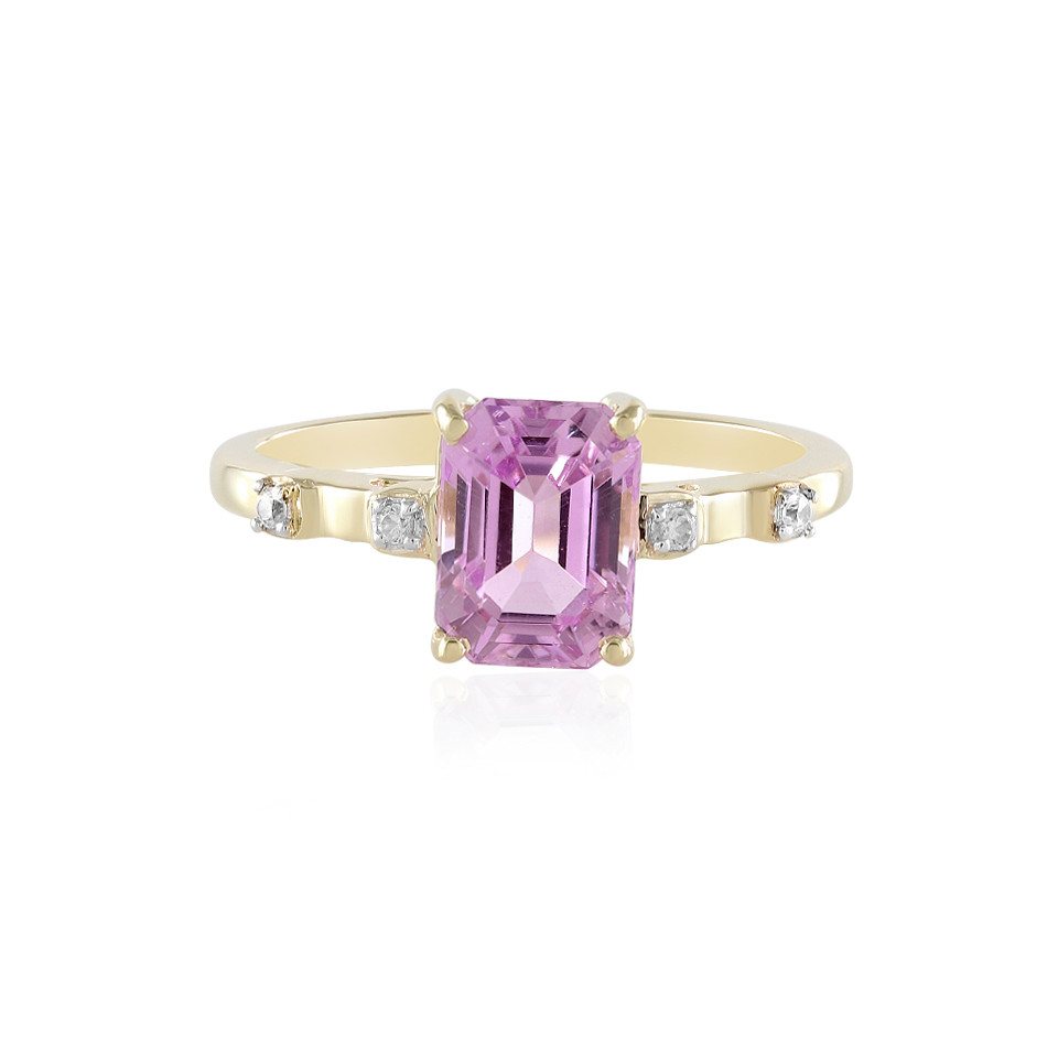 Cavill Goldring Kunzit Gelbgold Ring, brasilianisch, 1,95g (1-tlg) von Cavill