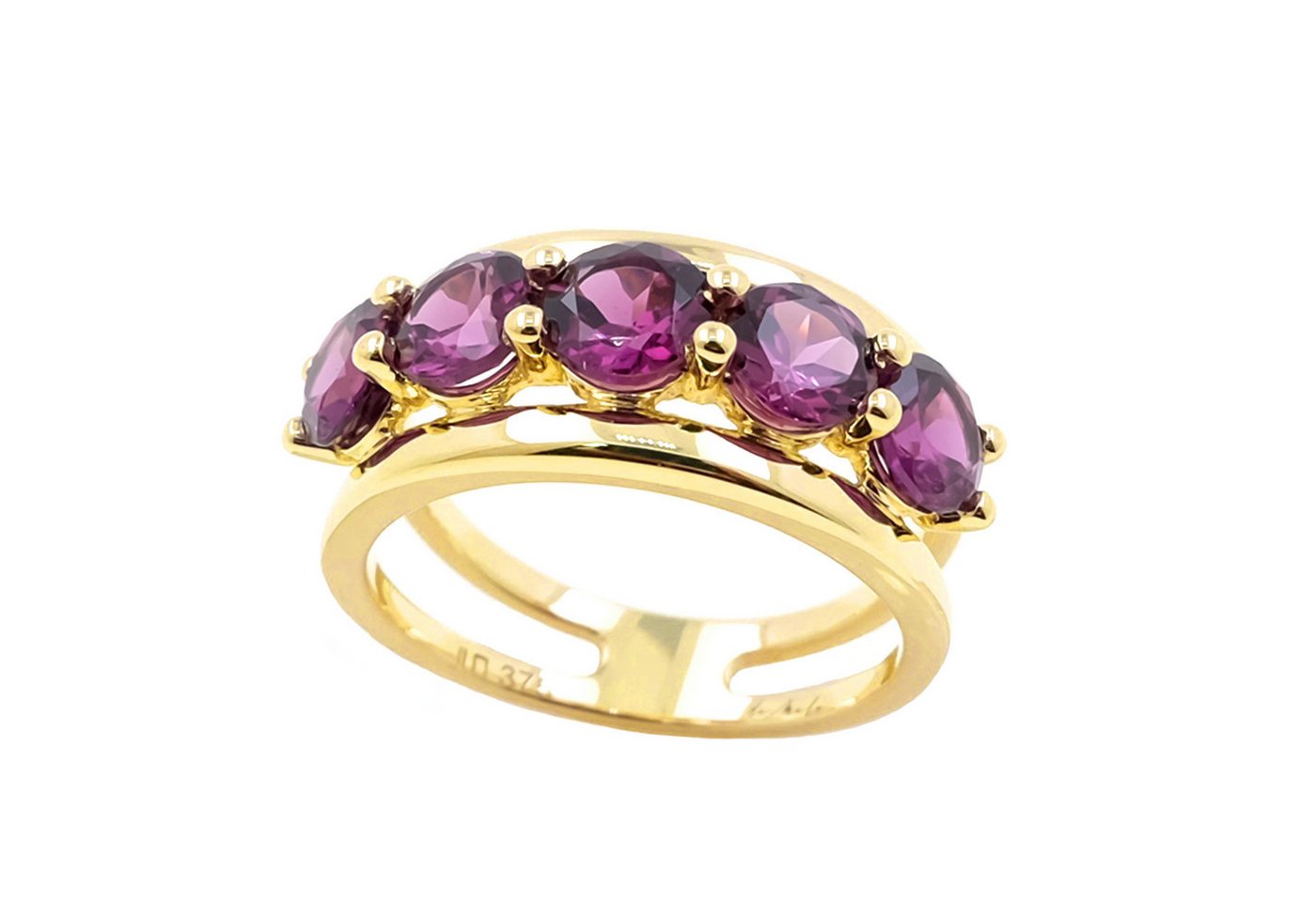 Cavill Goldring Cavill Magenta Granat 2,7 ct 9K Gold Damenring elegant rund (1-tlg) von Cavill