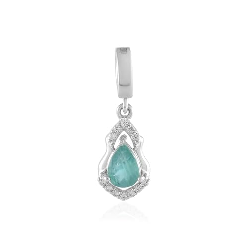 Cavill Grandidierit Anhänger Silber 0,588 Karat Tropfenschliff Madagaskar mit 12 Zirkonen aus Kambodscha, 925er Sterling Silber platiniert, eleganter Schmuck Highlights 23x8 mm Cavill Grandidierit Anhänger Silber 0,588 Karat Tropfenschliff Madagaskar mit 12 Zirkonen aus Kambodscha, 925er Sterling Silber platiniert, eleganter Schmuck Highlights 23x8 mm von Cavill