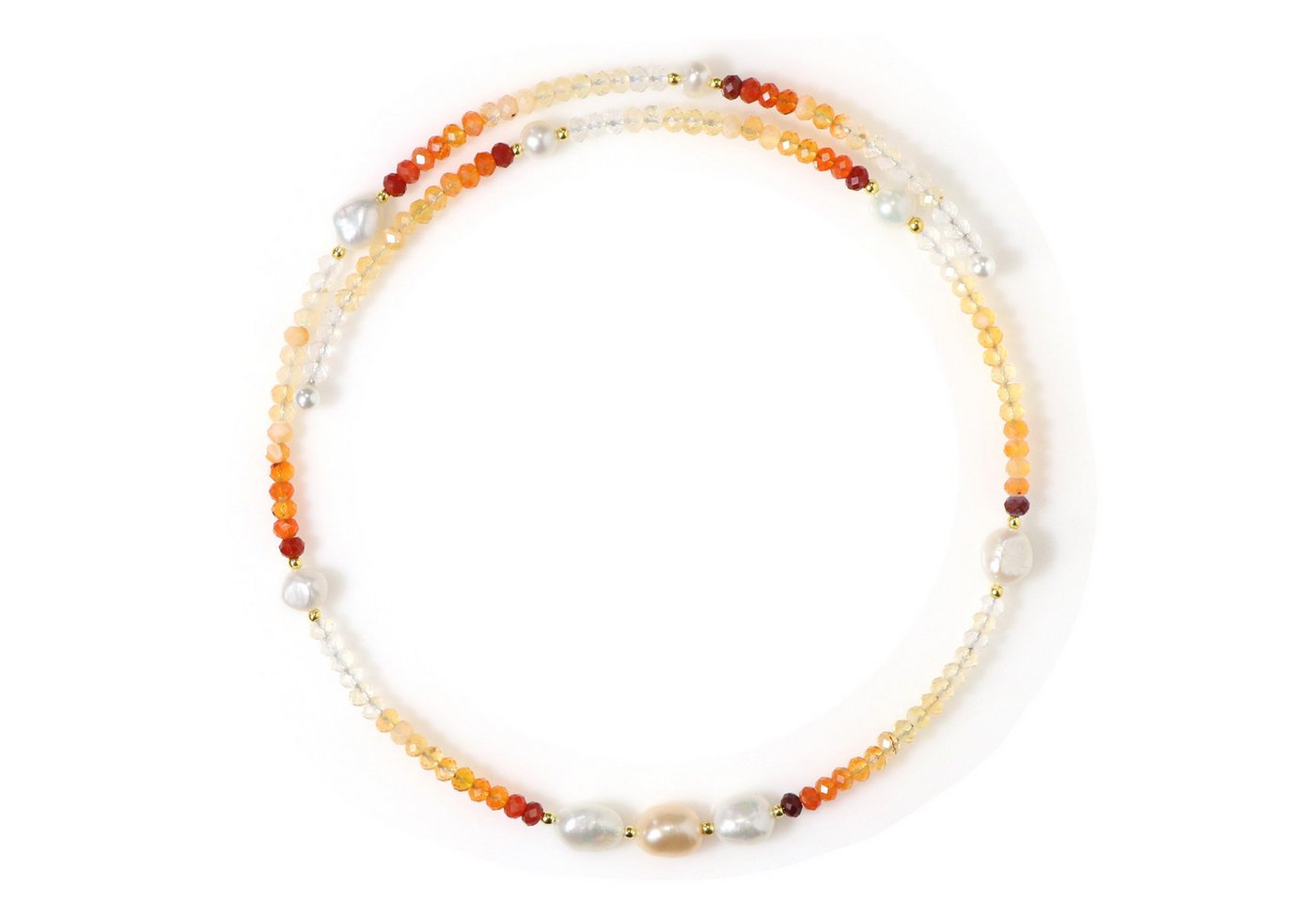 Cavill Halsreif Cavill Feueropal 20,8 ct Halsreif mit Süßwasser- & Hämatitperlen (1-tlg) von Cavill