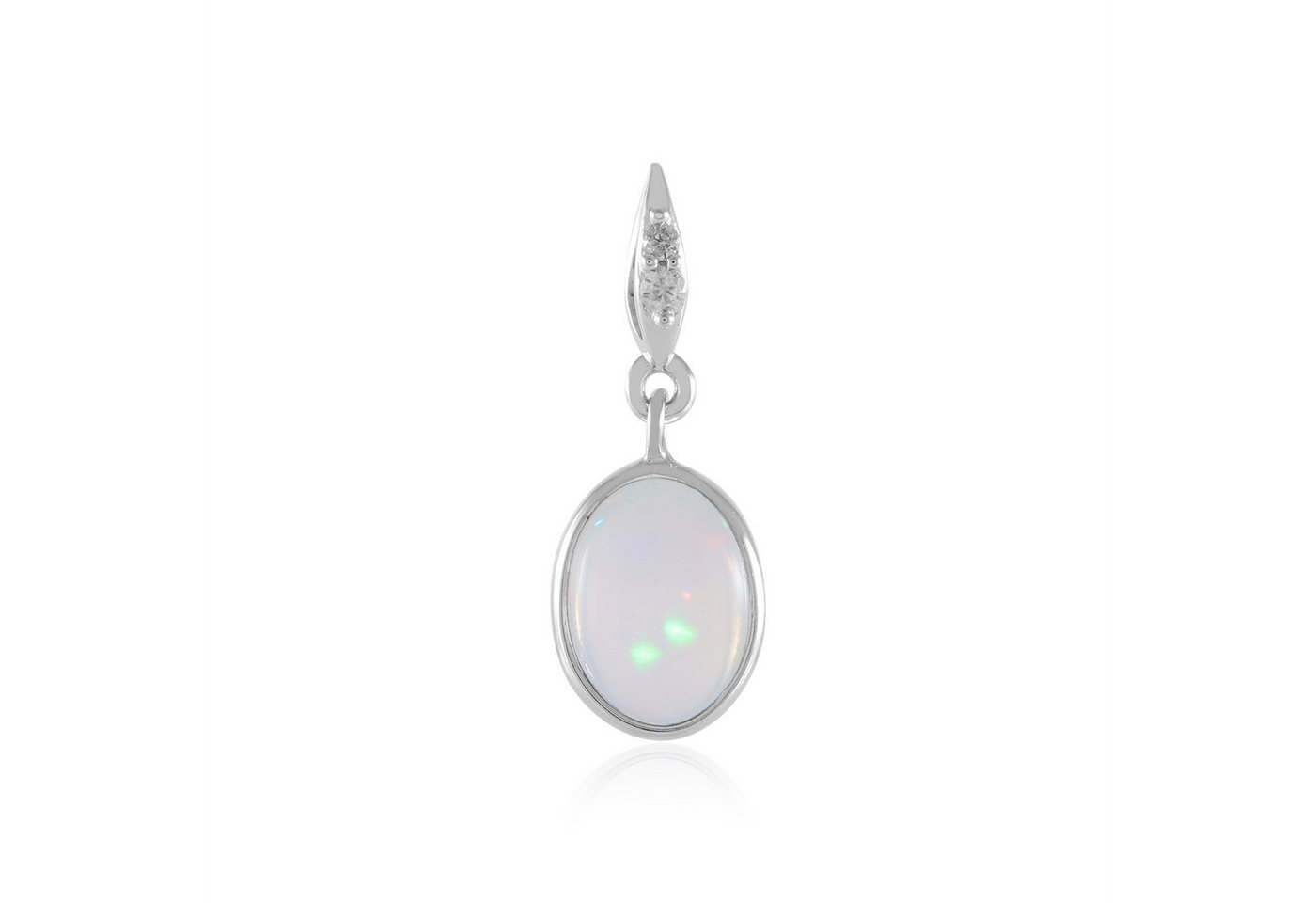 Cavill Kettenanhänger Cavill Welo Opal 0,45 ct Weißgold Anhänger mit Zirkonen Damen (1-tlg) von Cavill