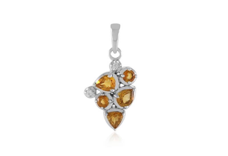 Cavill Kettenanhänger Cavill Anhänger Sterling Silber 0,97 ct Citrin Tropfen Orange (1-tlg) von Cavill