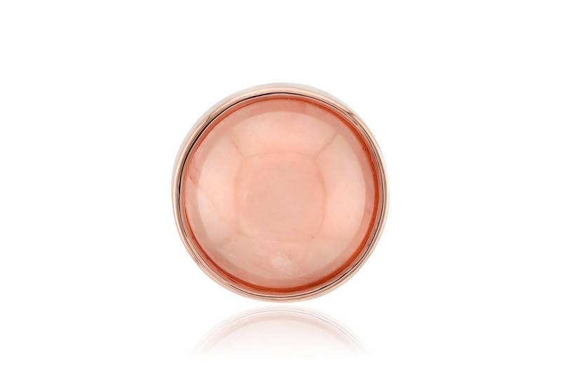 Cavill Kettenanhänger Rosenquarz Anhänger 4,09 ct 925 Silber rosévergoldet rund Damen (1-tlg) von Cavill
