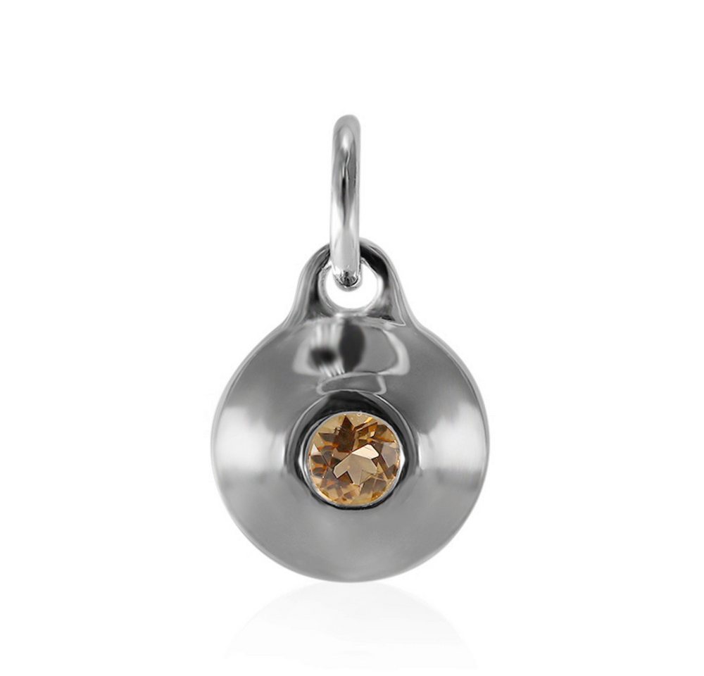 Cavill Kettenanhänger Cavill 925er Silber Anhänger mit 0,15 ct Topas, rund, elegant (1-tlg) von Cavill