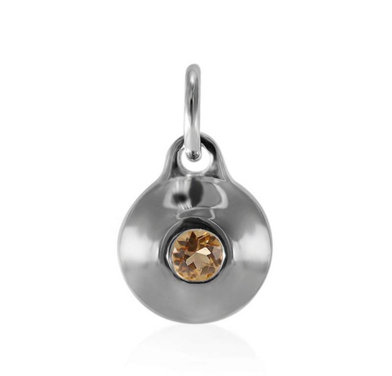 Cavill Kettenanhänger Cavill 925er Silber Anhänger mit 0,15 ct Topas, rund, elegant (1-tlg) von Cavill