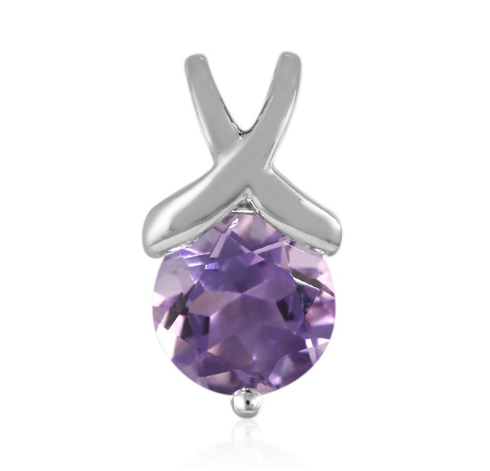 Cavill Kettenanhänger Cavill Amethyst 0,95 ct Rundschliff, 925er Silber, Lilaton Damen (1-tlg) von Cavill
