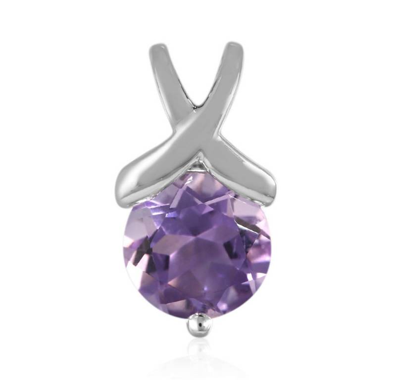 Cavill Kettenanhänger Cavill Amethyst 0,95 ct Rundschliff, 925er Silber, Lilaton Damen (1-tlg) von Cavill