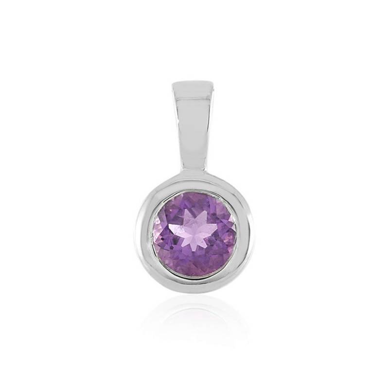 Cavill Kettenanhänger Cavill Amethyst 1,19 ct rund 925 Silber plattiert Damen Schmuck (1-tlg) von Cavill