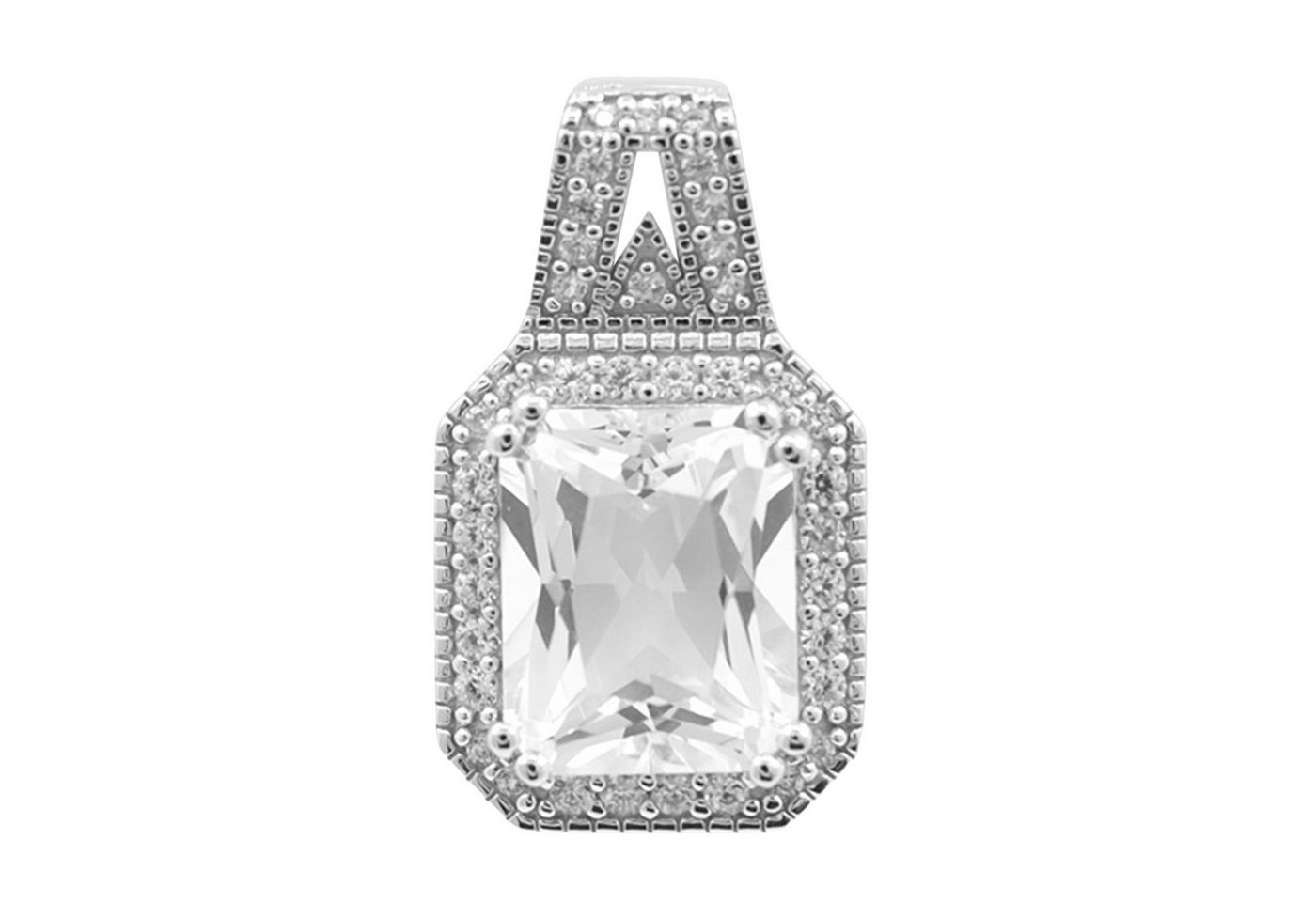 Cavill Kettenanhänger Cavill Danburit Silberanhänger 3,11 ct Oktagon mit Zirkon 925 (1-tlg) von Cavill