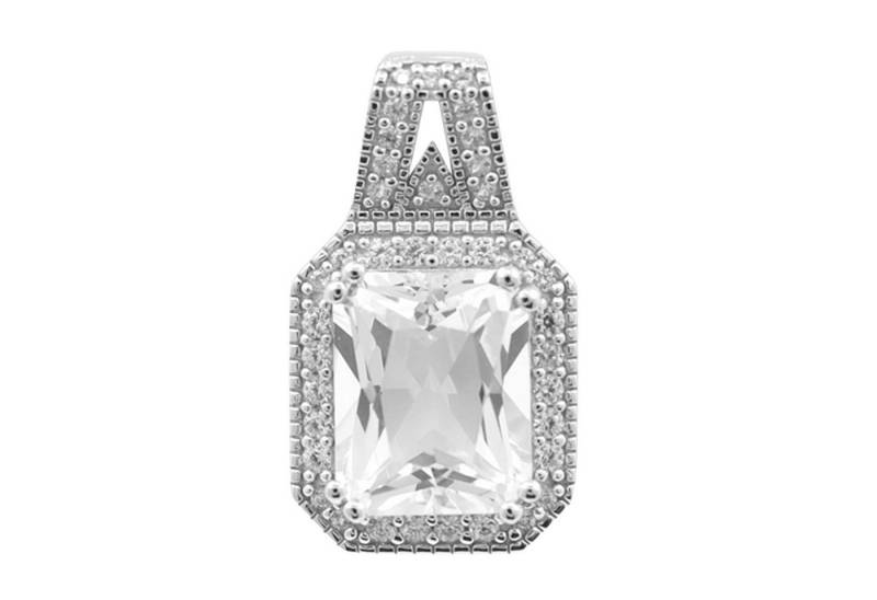 Cavill Kettenanhänger Cavill Danburit Silberanhänger 3,11 ct Oktagon mit Zirkon 925 (1-tlg) von Cavill