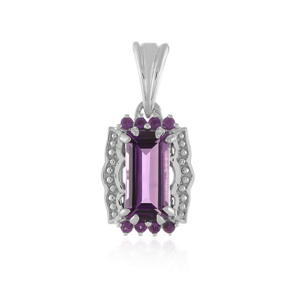 Cavill Kettenanhänger Cavill Eleganter Amethyst 1,47 ct Baguetteschliff Silber (1-tlg) von Cavill