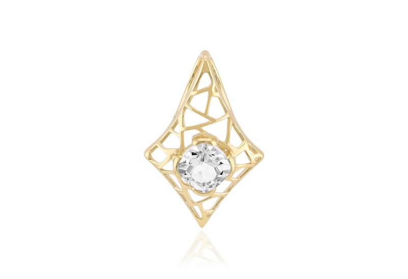 Cavill Kettenanhänger Cavill Goldanhänger 0,56 ct Danburit, 375er Gelbgold, Rautendesign (1-tlg) von Cavill