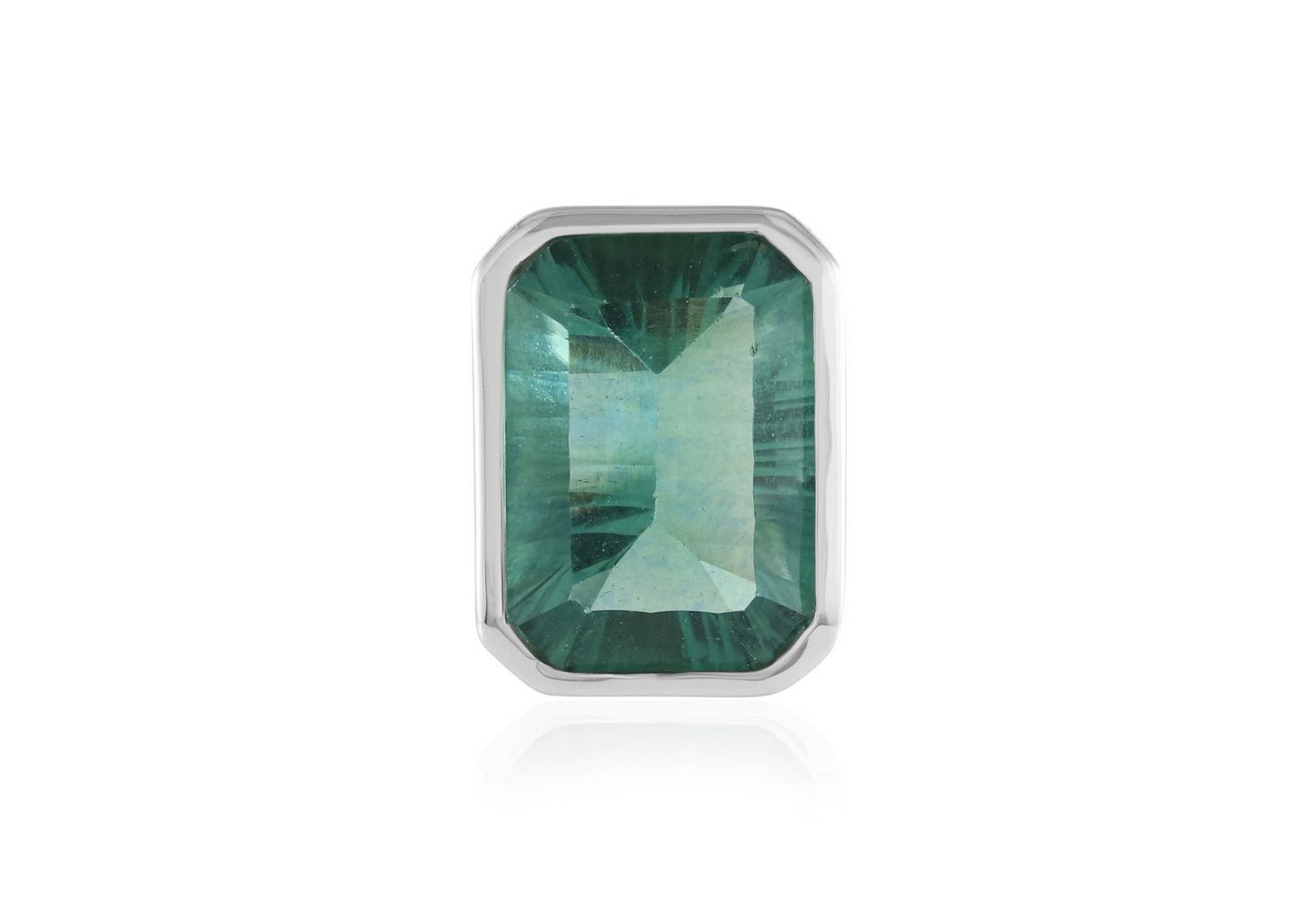 Cavill Kettenanhänger Cavill Ring Grüner Fluorit 7,74 ct Oktagon 925 Silber Damen (1-tlg) von Cavill