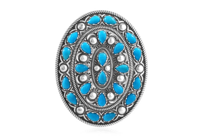 Cavill Kettenanhänger Cavill Schmuckanhänger Silber 925 mit 4,05 ct Türkis, Oval (1-tlg) von Cavill